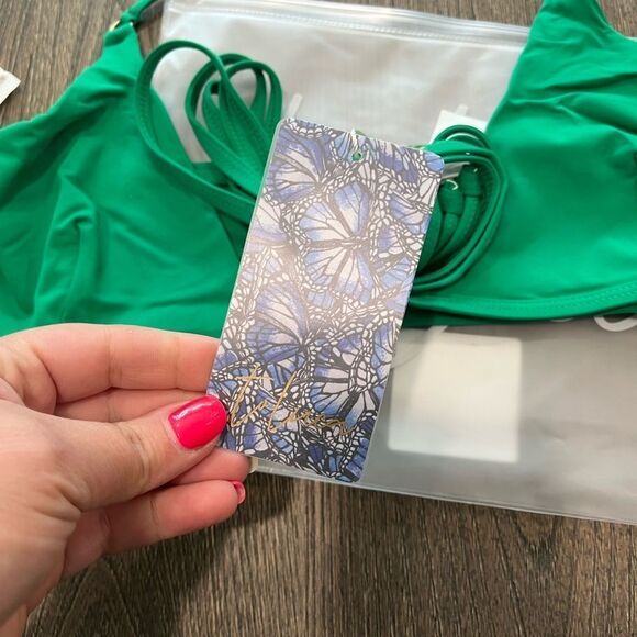 NWT Toluca Amina Bikini Top Waist Wrap Triangle Lush Size M/L - Picture 2 of 7